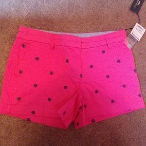 brand new British Khaki pink shorts navy shipwheel